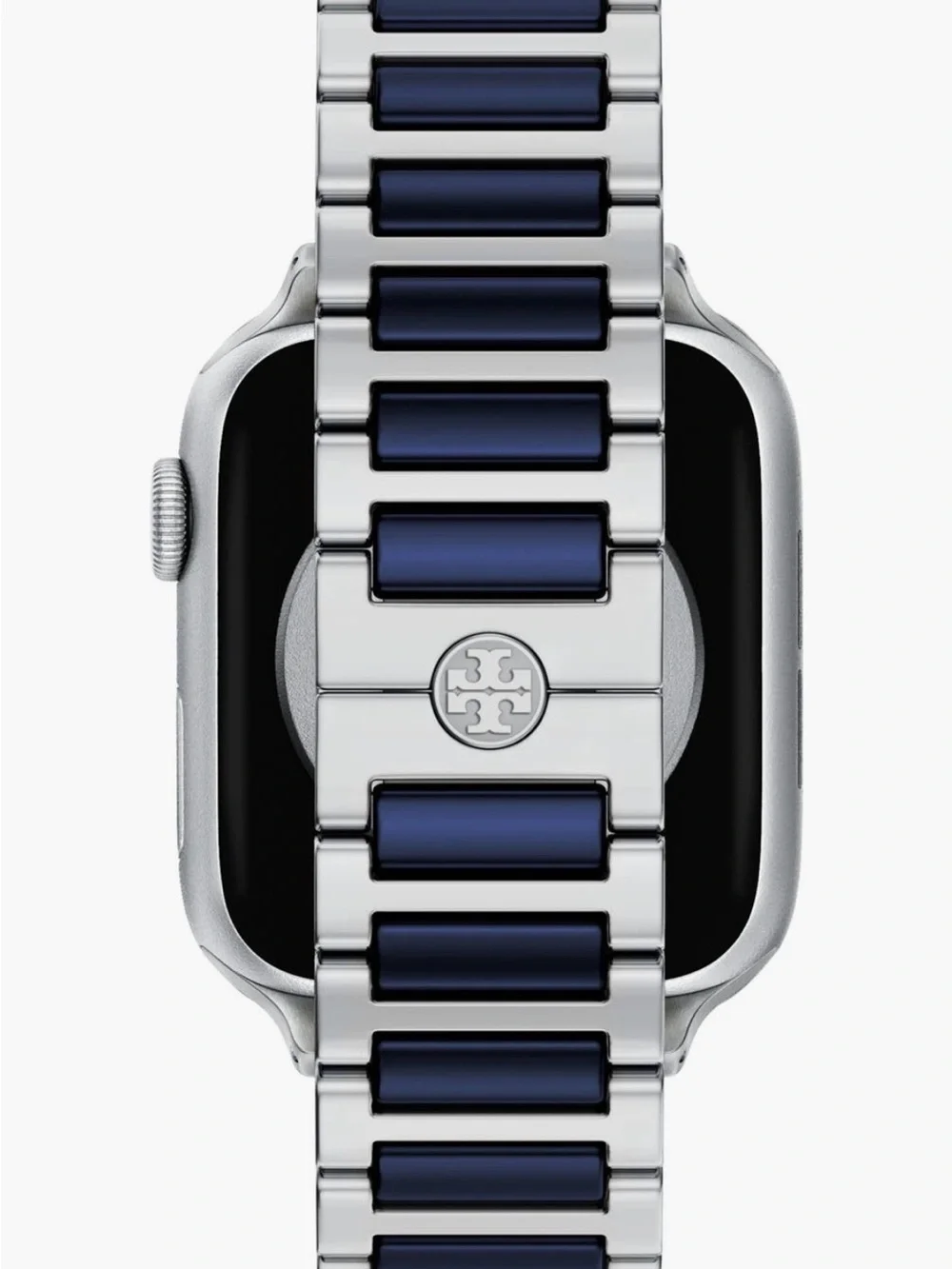 Tory Burch Kira Band, Silver Navy silicone  38/40/41/42 mm 42|44/45/46/49mm
